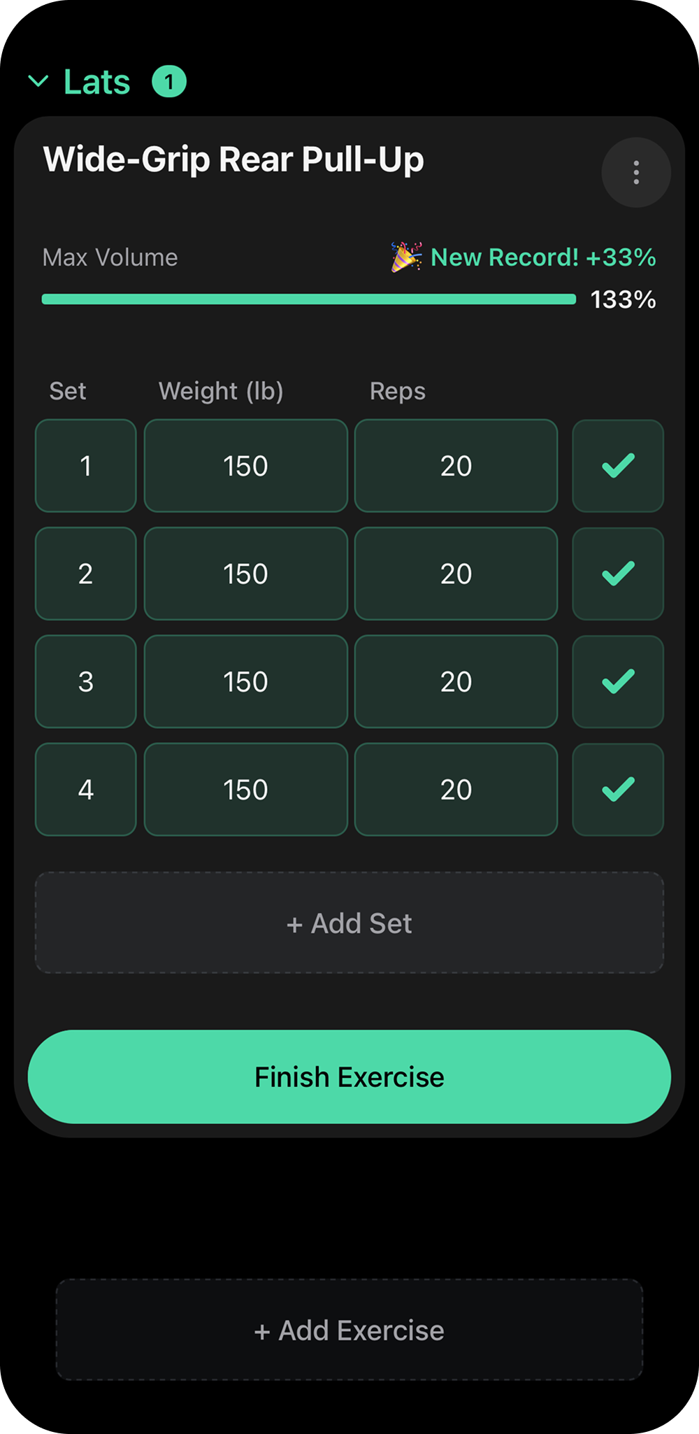 Track your workouts